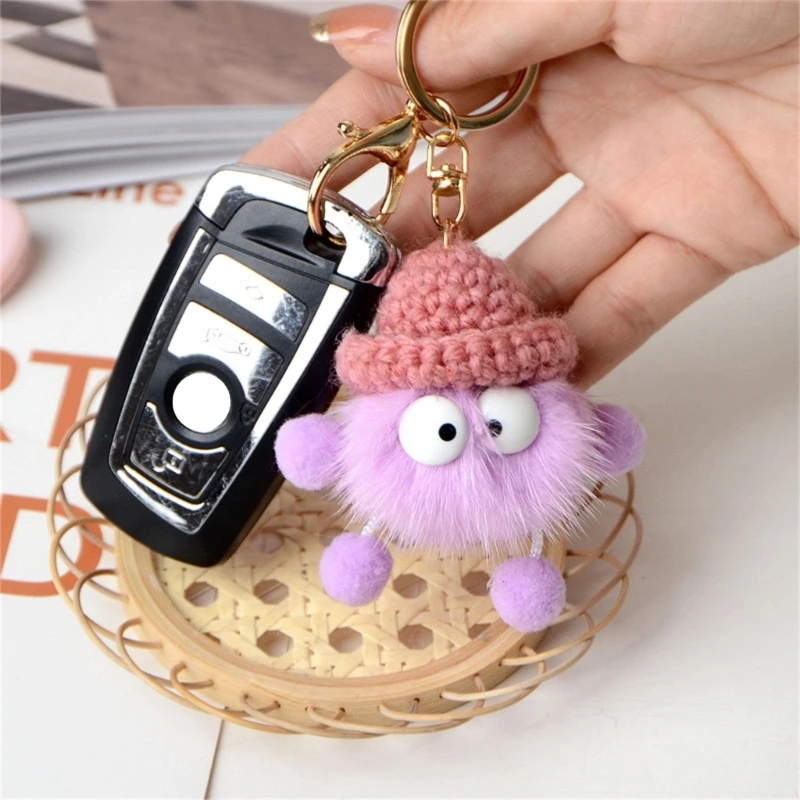 Knitted Crochet Knitted Keychain Ornament Bag Pendant Christmas Gift for Women