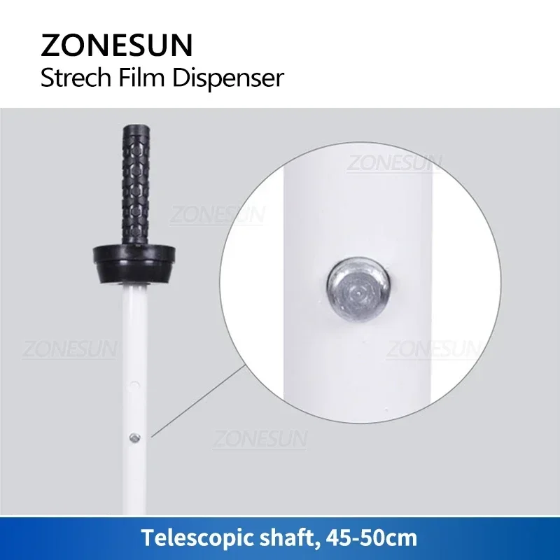 ZONESUN Strech 핸드 헬드 팔레트 스트레치 랩 디스펜서 포장 도구 카톤 박스 케이스 포장 번들러 창고 ZS-LM2
