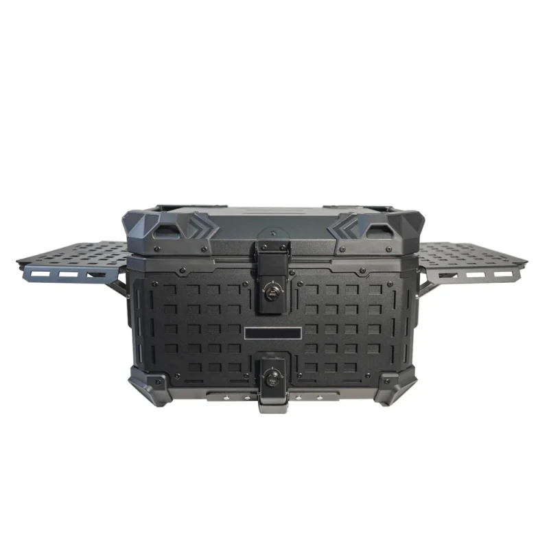 High Quality F2-MOTO Motorcycle Top Box - Aluminum Alloy, 55L, Multifunctional, Foldable, Quick Release Two-Wing F Hot Selling