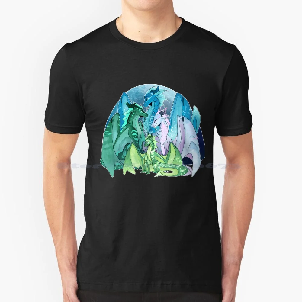 The Royal Seawing Siblings T Shirt 100% Cotton Tee Wings Of Fire Seawings Tsunami Wof Dragonet Of Destiny