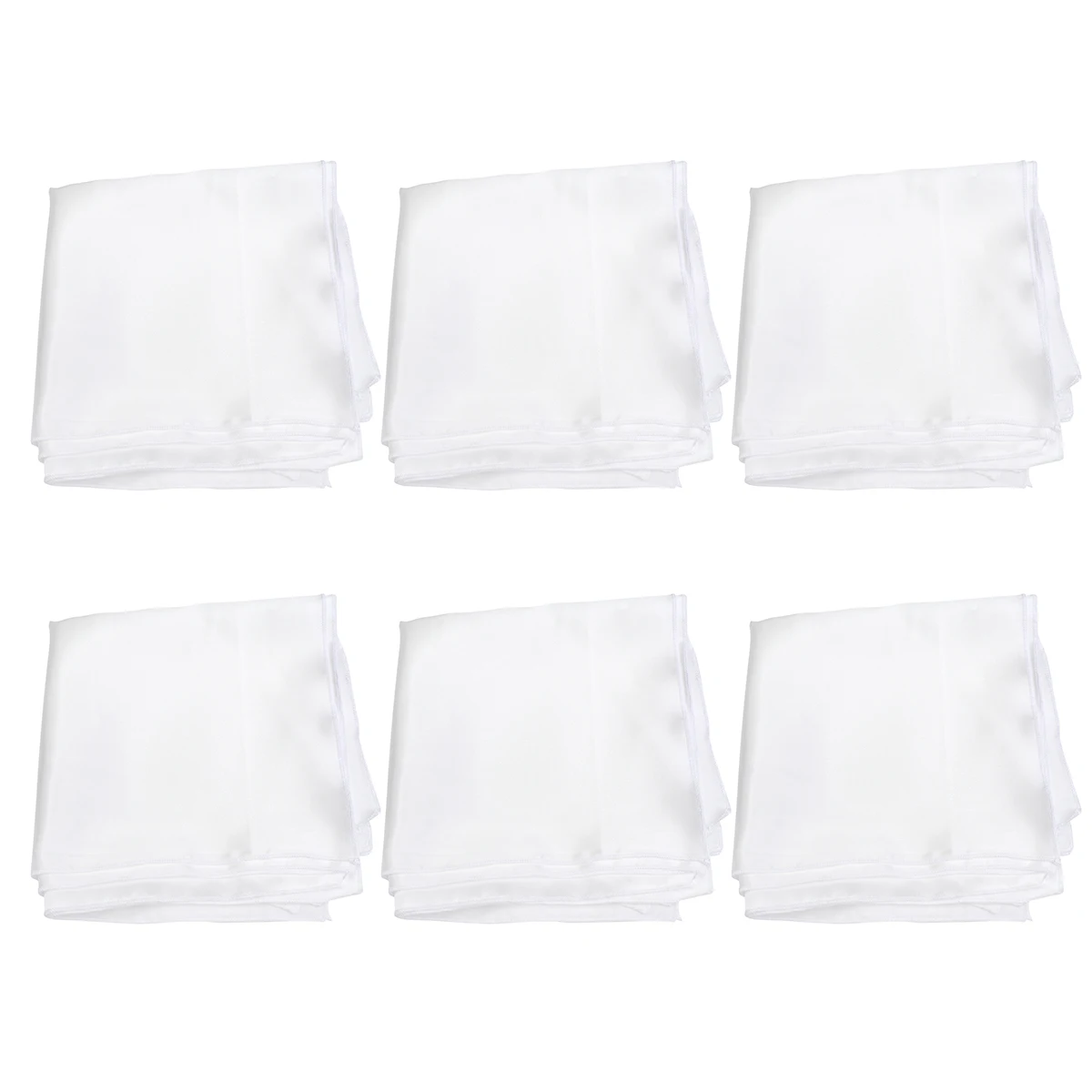 

6 Pcs Napkin Cloth Polyester Square Pad Design Tableware Square Placemat Pad Home Hotel Party