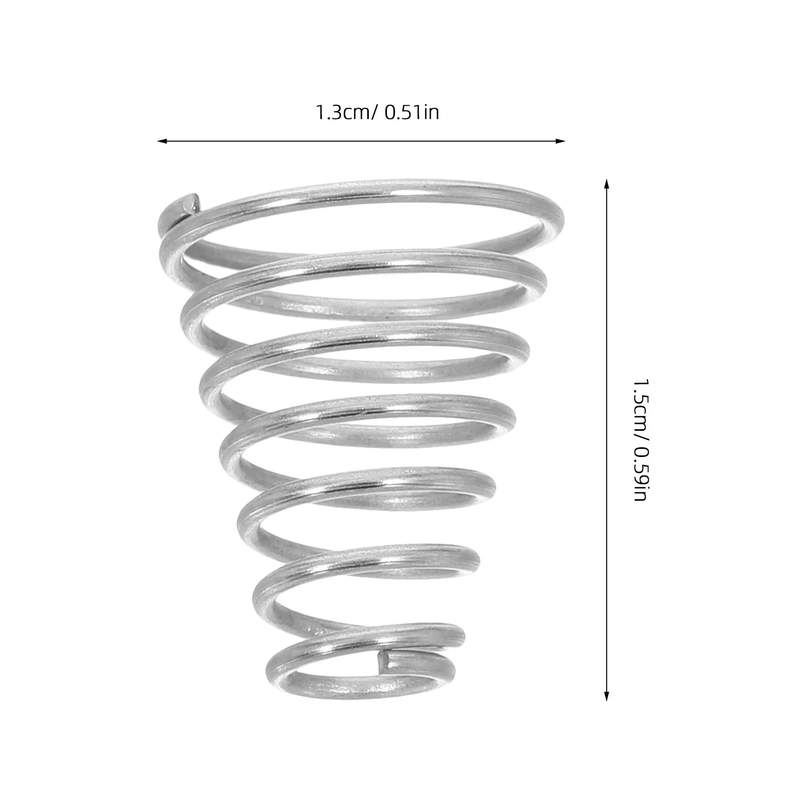 20Pcs Battery Spring Stainless Steel Conical Tower Spring Replacement for Flashlight Tailcap LED Torch Contact Support