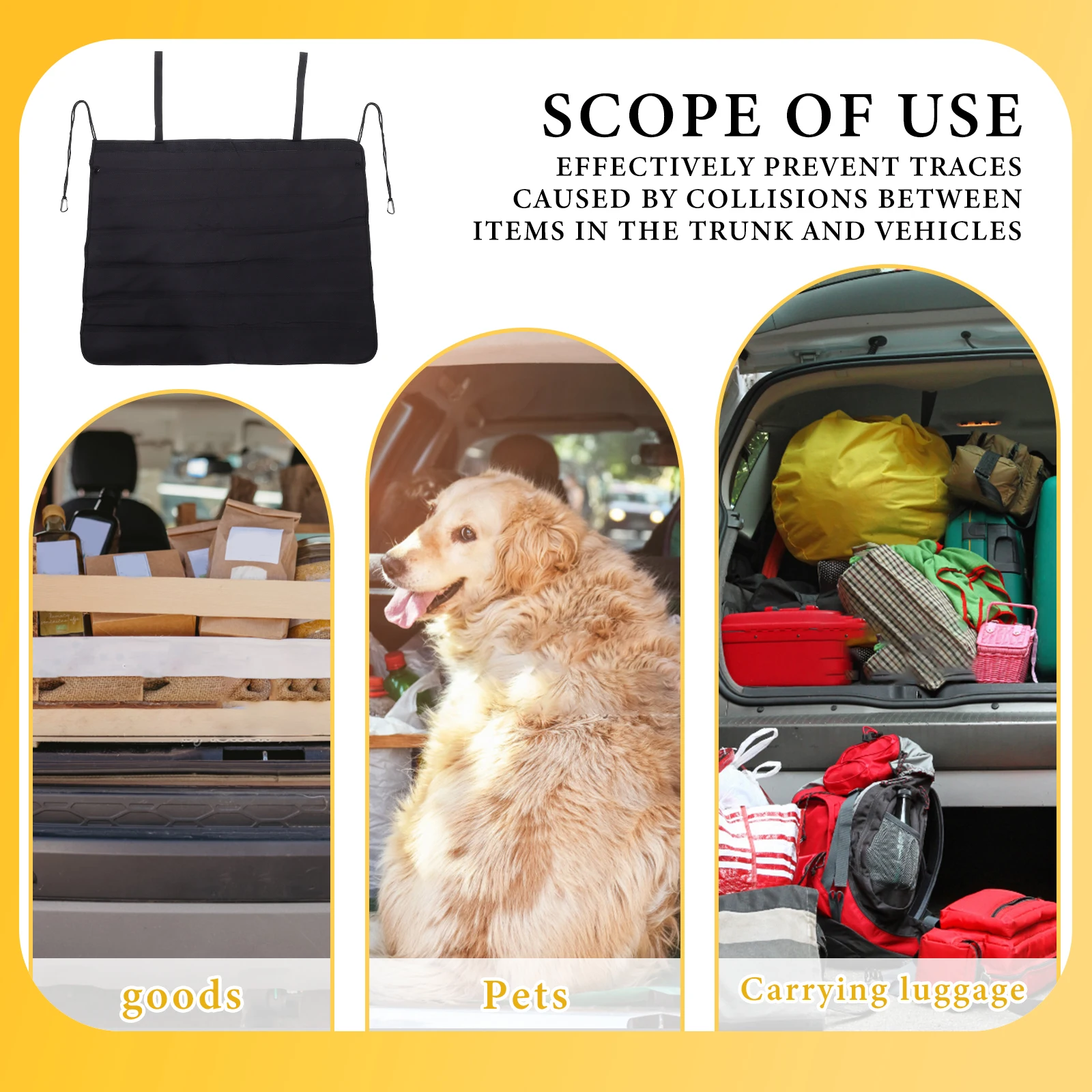 

Car Trunk Protector Foldable Anti-scratch Pet Proof Rear Bumper Guard Suv Trunk Pad Car Rear Bumper Anti-dirty Storage