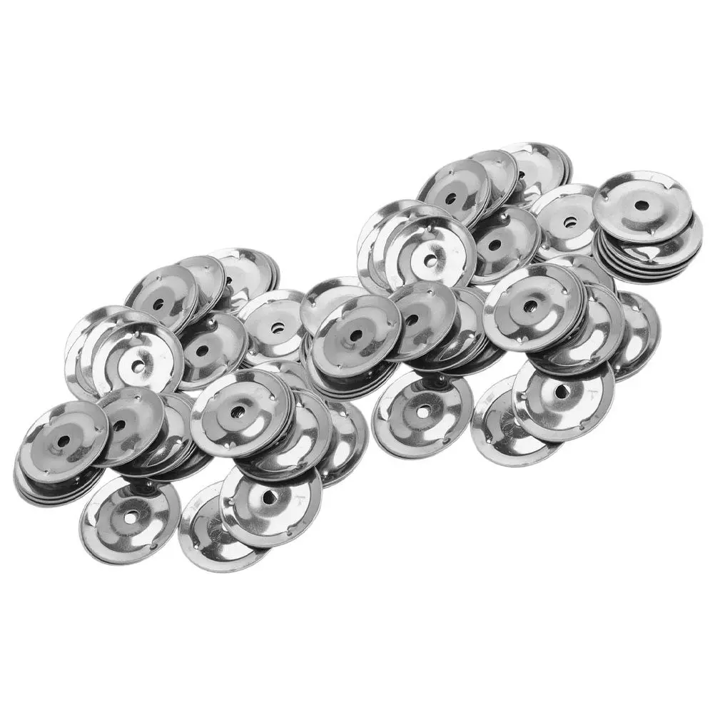 100Pcs Percussion Ching Ring Cymbal Tambourine Ring for Drum Set Replacement Parts Gig Jam Session Enhanced Sound