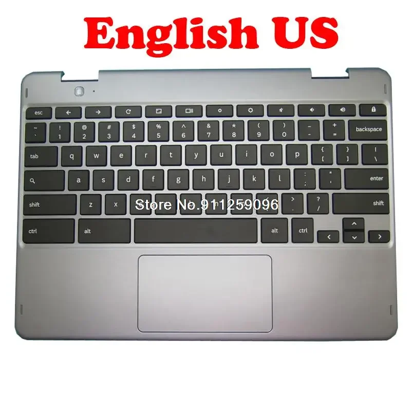 

Подставка для рук и клавиатура для ноутбука Samsung для Chromebook XE521QBB, английский, США, BA98-01710A, верхняя крышка сенсорной панели, новинка