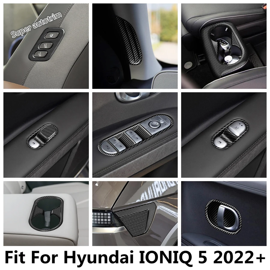 

Charging Port Panel / Boss Seat Adjust Button / Water Cup / Window Lift Cover Trim Accessories For Hyundai IONIQ 5 2022 - 2024