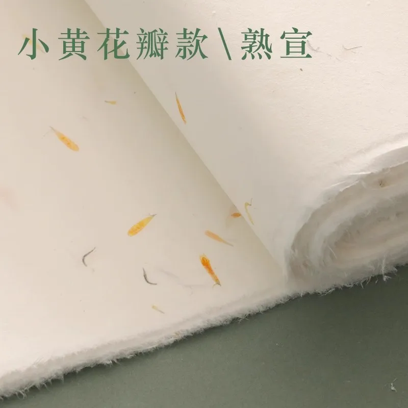 

20 Sheets Traditional Chinese Handmade Xuan Paper - Fully Processed Long Fiber Rice Paper for Gongbi Xiaokai Calligraphy