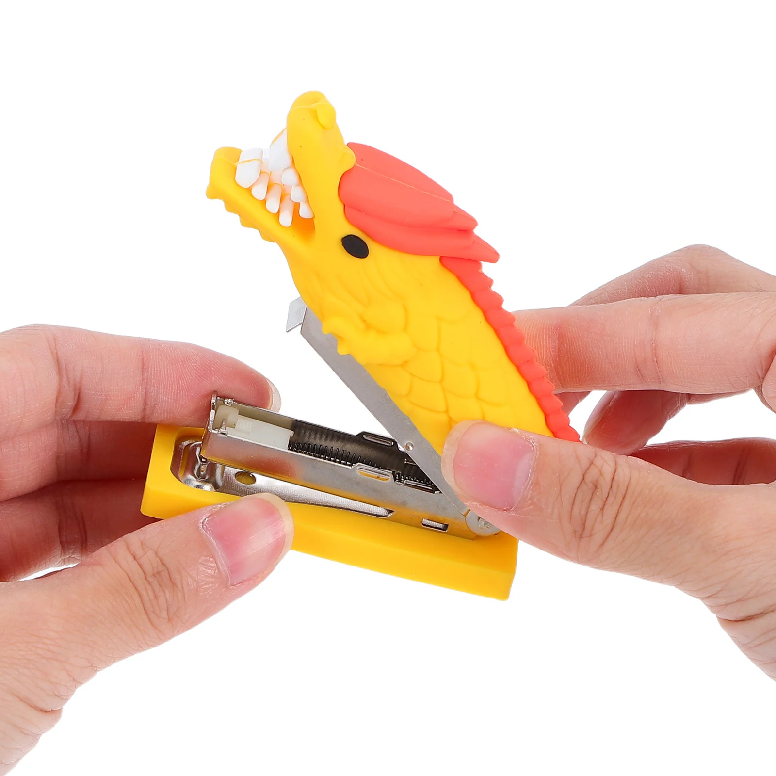

Mini Dragon Stapler Cute Cartoon Design Portable Office Supplies Stainless Steel Staples Ideal for Students Kids Desk Use
