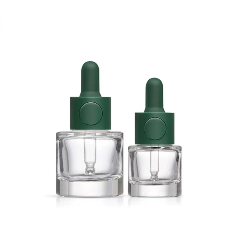 15ml 30ml Glass Perfume Bottle Transparent Bayonet Cylindrical Dropper Bottle Portable Cosmetic Packaging Bottle
