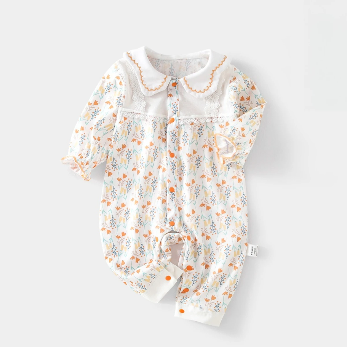 

Летний тонкий прохладный комбинезон для маленьких девочек, модный комбинезон из чистого хлопка в стиле принцессы, милый комбинезон для малышей 6-18 месяцев