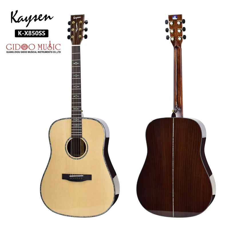 

Music Instruments Wholesaler Price High Quality D Shape High-gloss Fishing OEM Brand Electric Acoustic Guitar For Sale