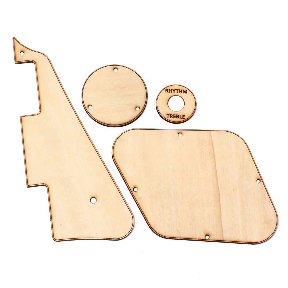 

1Set Maple Wood Guitar Pickguard Set Vintage Style Tremolo Scratch Protection Electric Guitar DIY Replacement Accessories