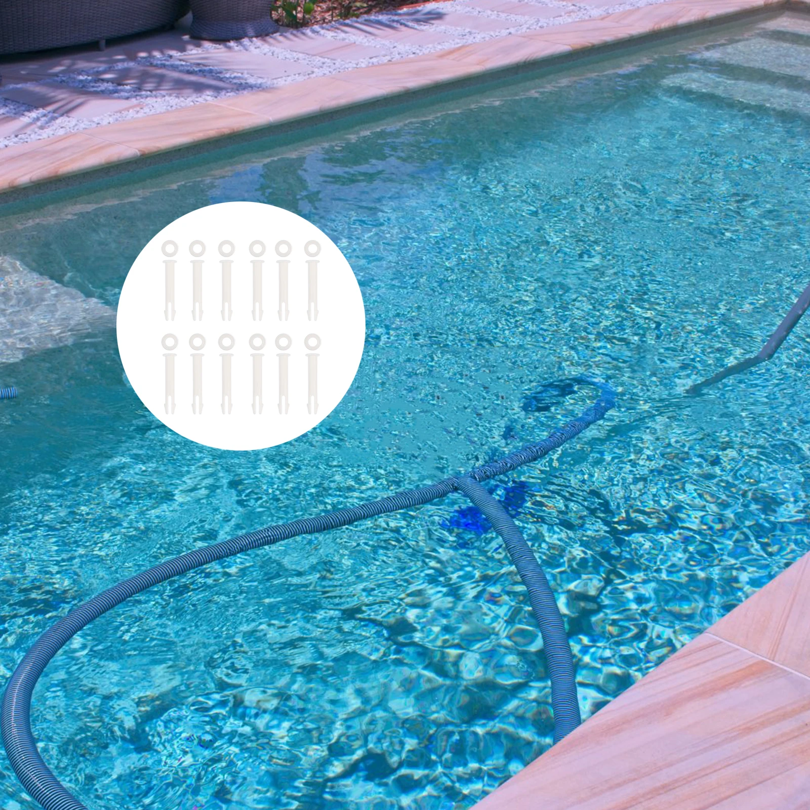 

12 Pcs Pool Connector Pins Joint for Accessory Pole Swimming Frame