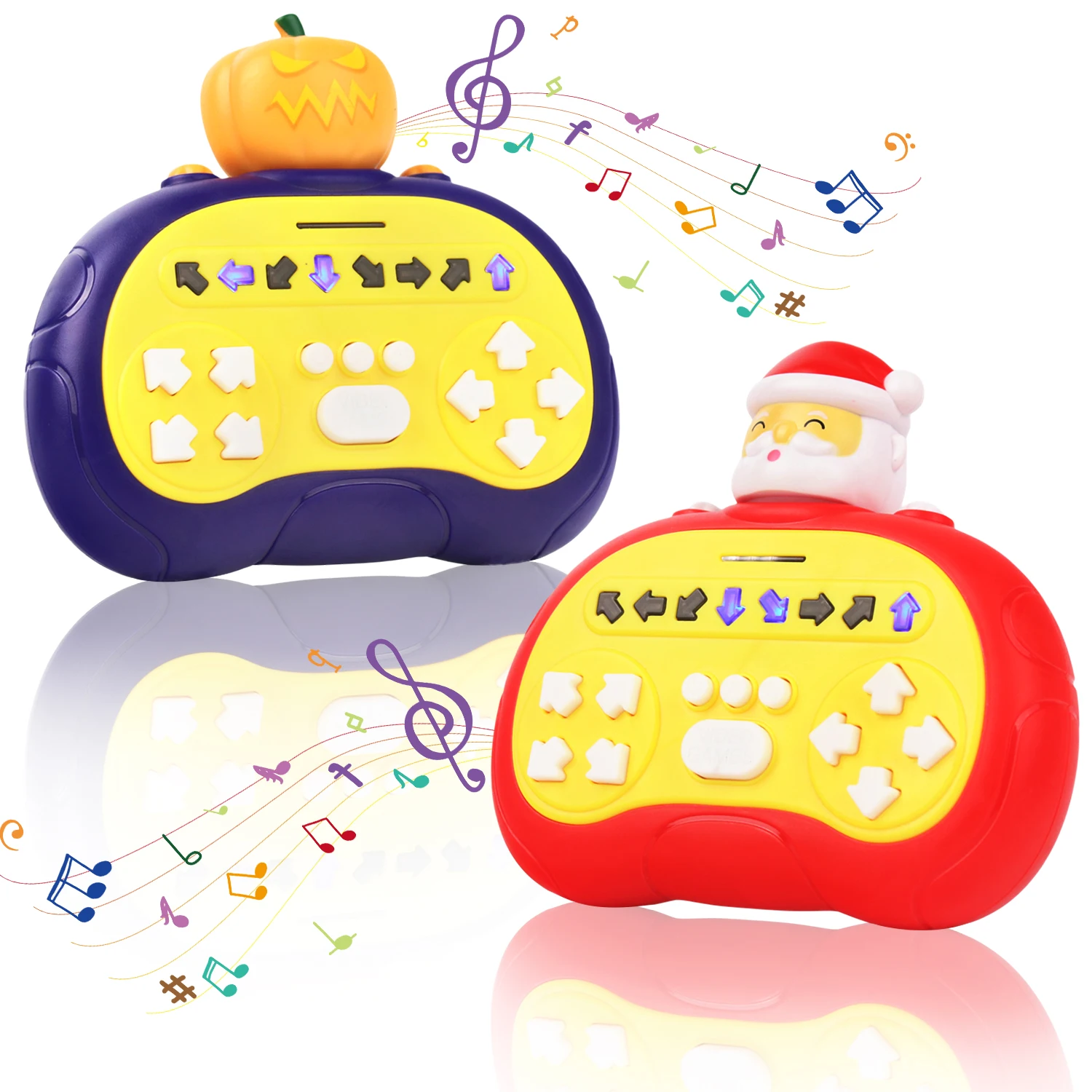 Weihnachts finger presse Tanz maschine, leichte Rhythmus Tanzspiel maschine, Puzzle Kinderspiel zeug, Halloween selbst bereit gestellte Batterie