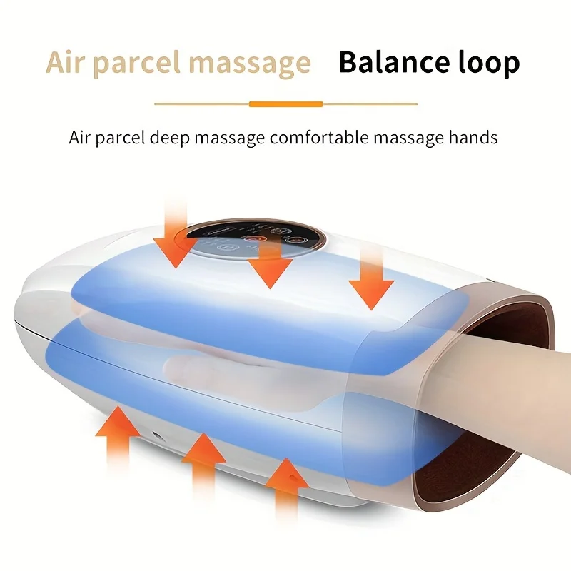 Hand Massager,  Rechargeable Wireless Portable Shiatsu Vibration Air Compression Hand And Relieve Muscle Tension