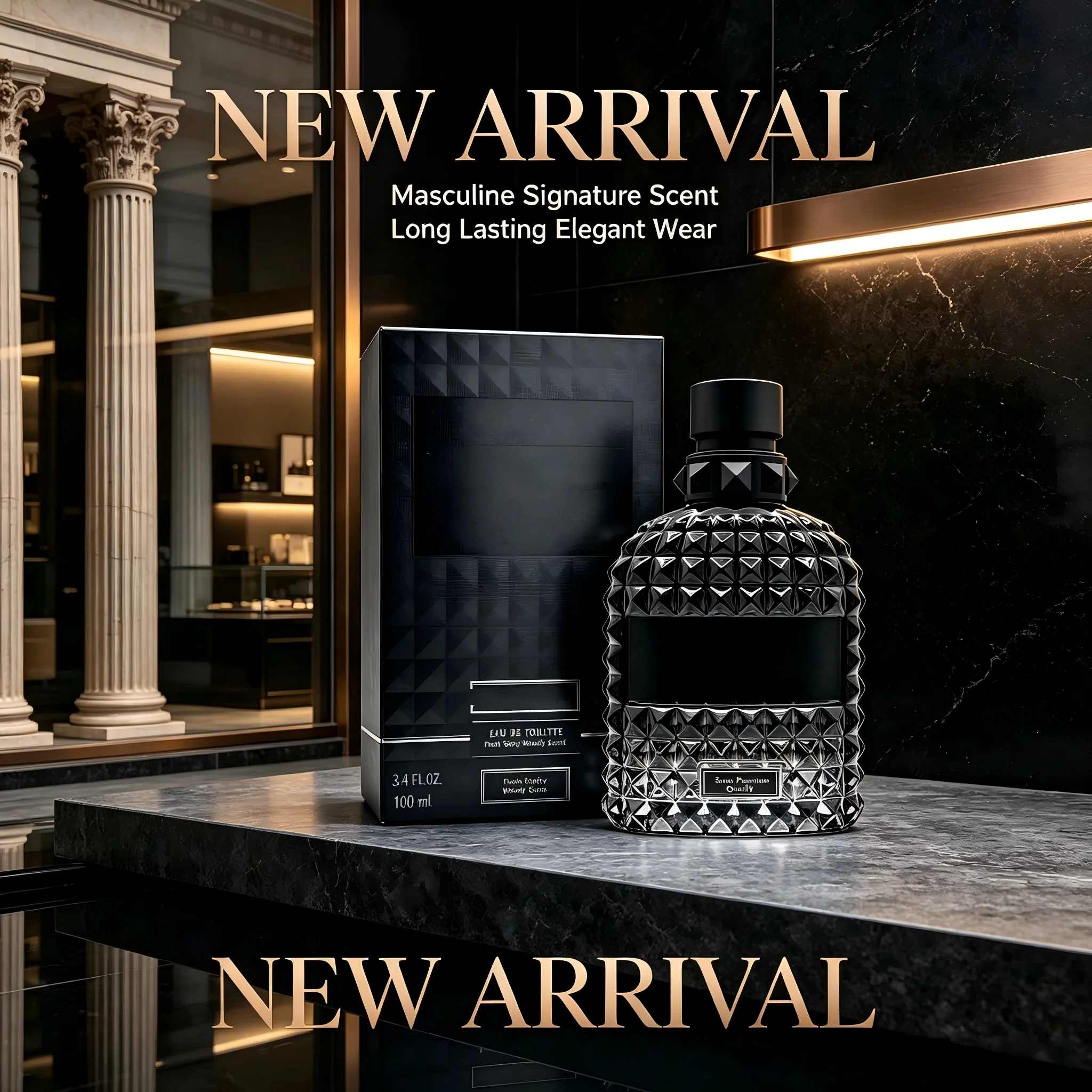 Men Eau de Toilette Perfume 100ml 3.4 fl.oz Luxury Cologne Long Lasting Woody Spicy Fragrance Masculine Signature Scent Elegant Daily Wear Office Date Night Party Fall Fashion Christmas Birthday Anniversary Father's Day Gift For Him view 6