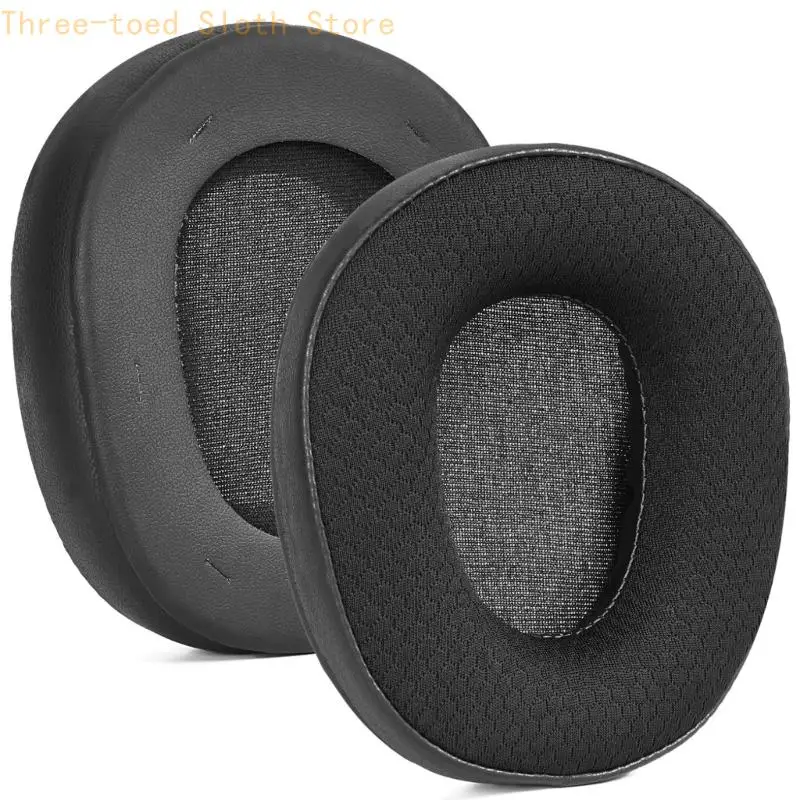Schwarze Ohrabdeckungen für XIBERIA Over-Ear-Gaming-Kopfhörer, Ersatzpaar mit weicher Polsterung für Arbeitstage, Studie E74A – Detail 10