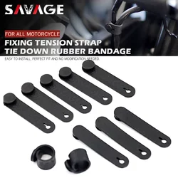 Tubing/Throttle/Clutch Cables/Wires Fixing Tension Strap Oil Hose Tie Down Rubber Bandage For All Bike Motorcycle Accessories