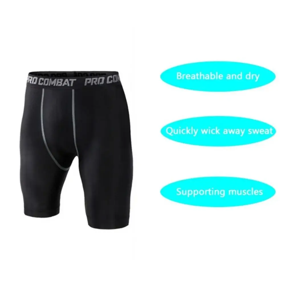 Compression Shorts Men Spandex Sport Shorts Basketball Legging Athletic Workout Running Performance Baselayer Underwear