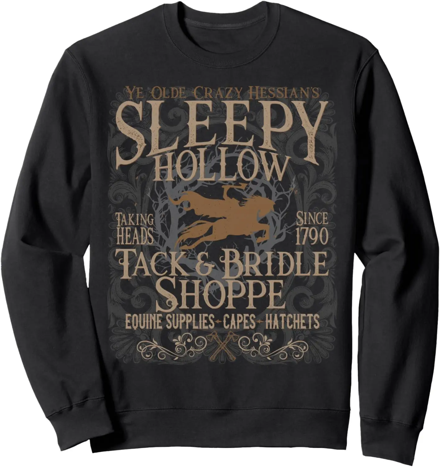 

Забавный свитшот Sleepy Hollow Headless Horseman на Хэллоуин