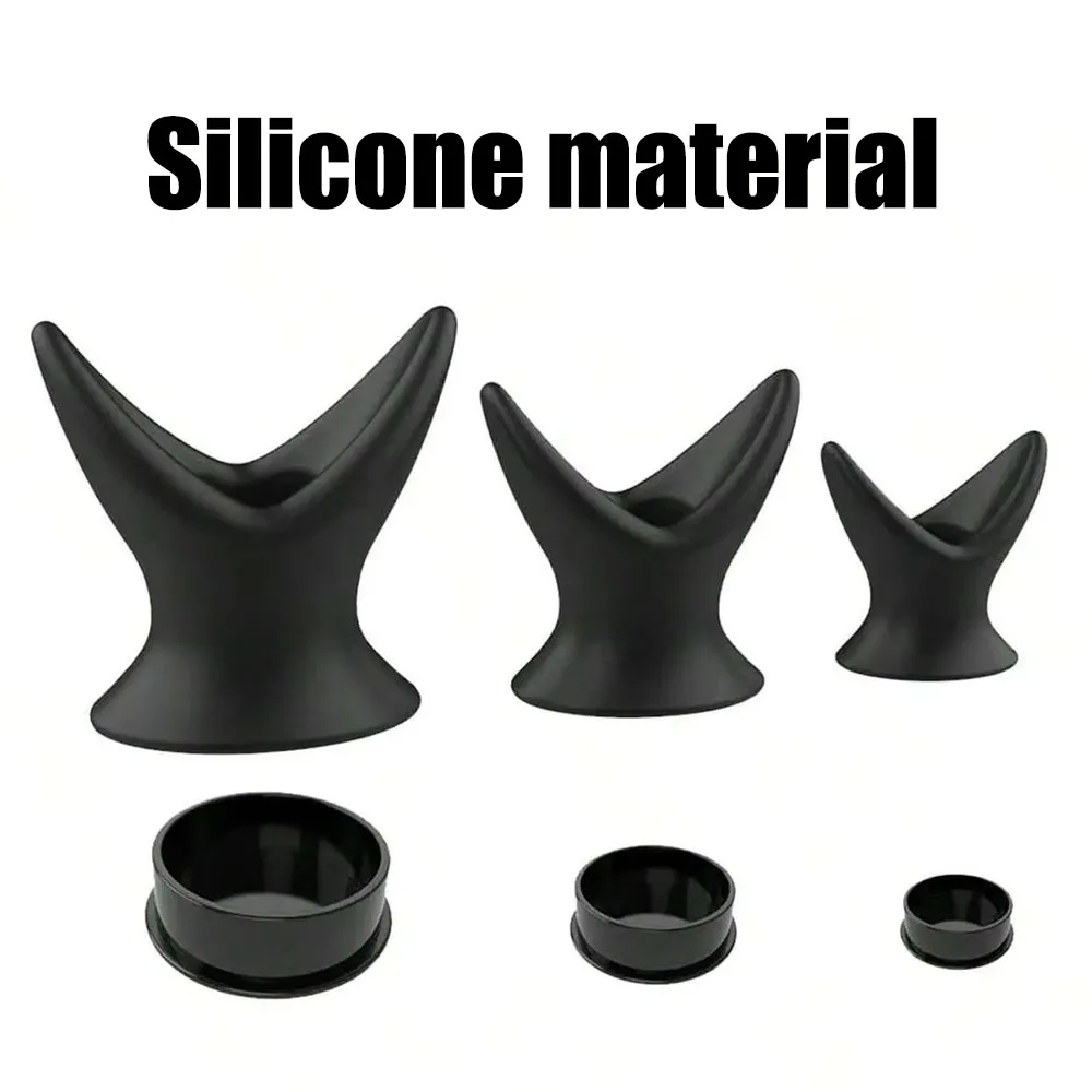 Soft Silicone Hollow Anal Plug, Stretchy Open Tunnel Butt Plug Dilator for Anal Training Stretching Enema Play, Comfortable Base view 3