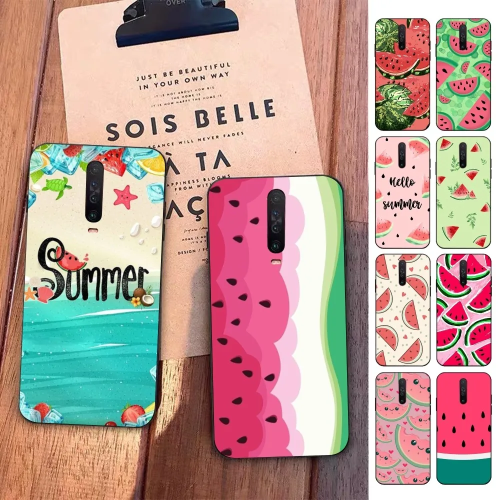 Summer Cartoon Watermelon Phone Case For Redmi 5 6 7 8 9 10 plus pro 6 7 8 9 A GO K20 K30 K40 pro plus F3 Fundas