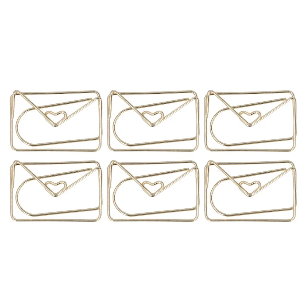 Gold Metallic Paper Clips Non Skid Envelope Shape Paper Clips Non Skid Electroplating Small Small Paper Clips Note Taking