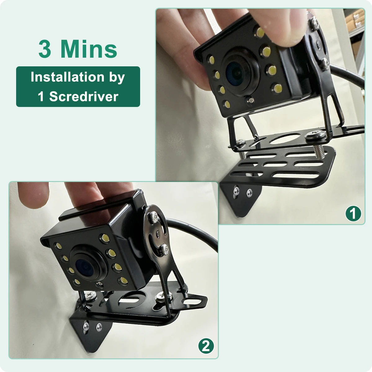 GreenYi Bracket Adjustable, Iron Metal L Shape Right Angle Brace for Multi-function Camera Installation