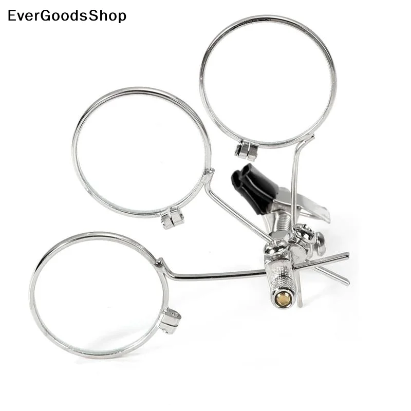 ✦ 1PC Glass Jeweller's Eye Loupe Triple Ocular Loupe Clip On Eye Glasses Magnifier Jewellery Watch Detail Making Repair Tool