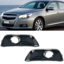 Fog Lamp Grill For Chevrolet Malibu 2012 2013 2014 2015 Car Front Bumper Chrome Front Fog Light Trim Cover Fog Light Grill