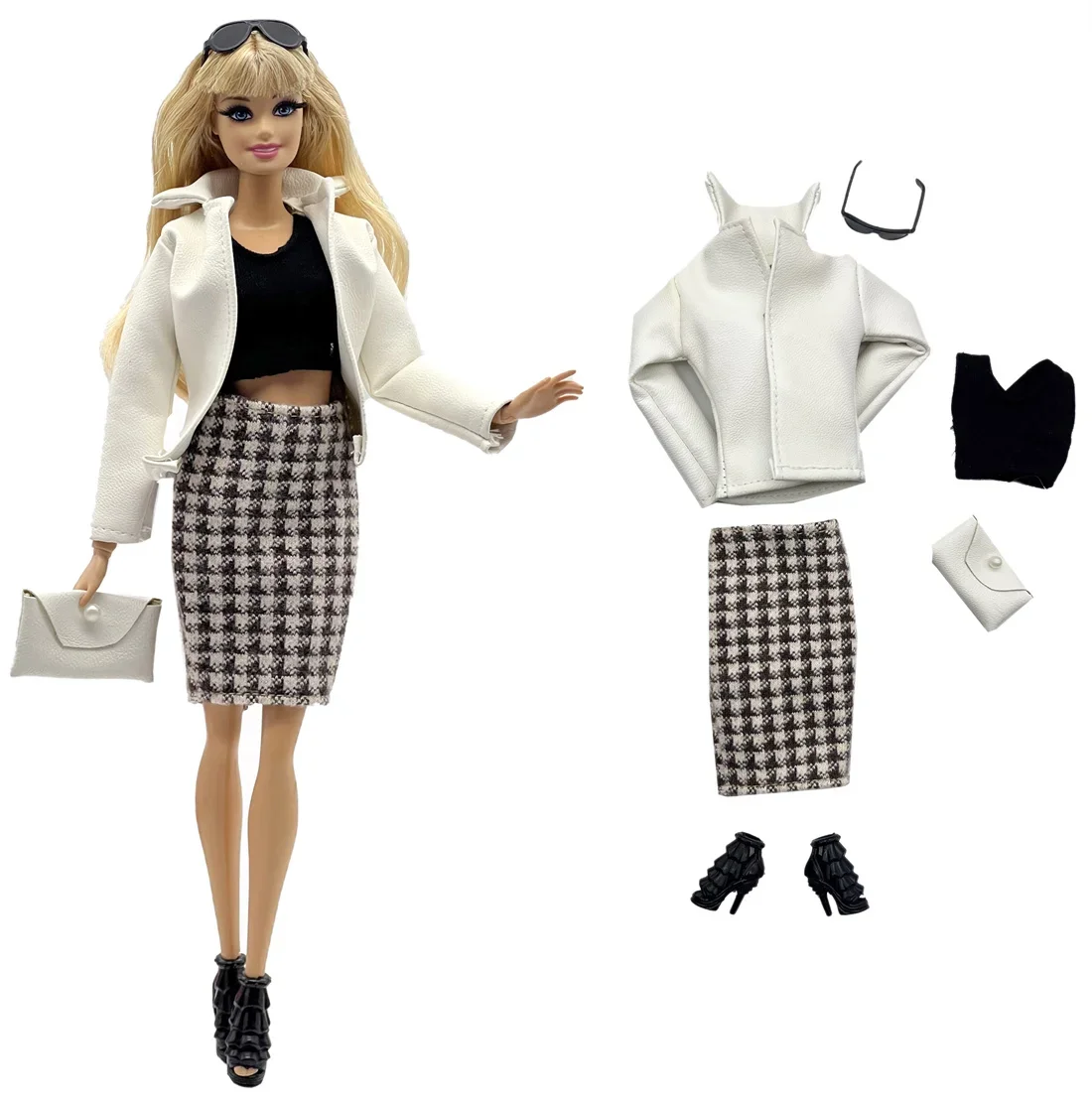 1 Set Cloth Doll Accessories Fashion Model Casual Wear Cool Clothes+Shoes for 11.5 Inch 30cm Doll Kids or Birthday Gift