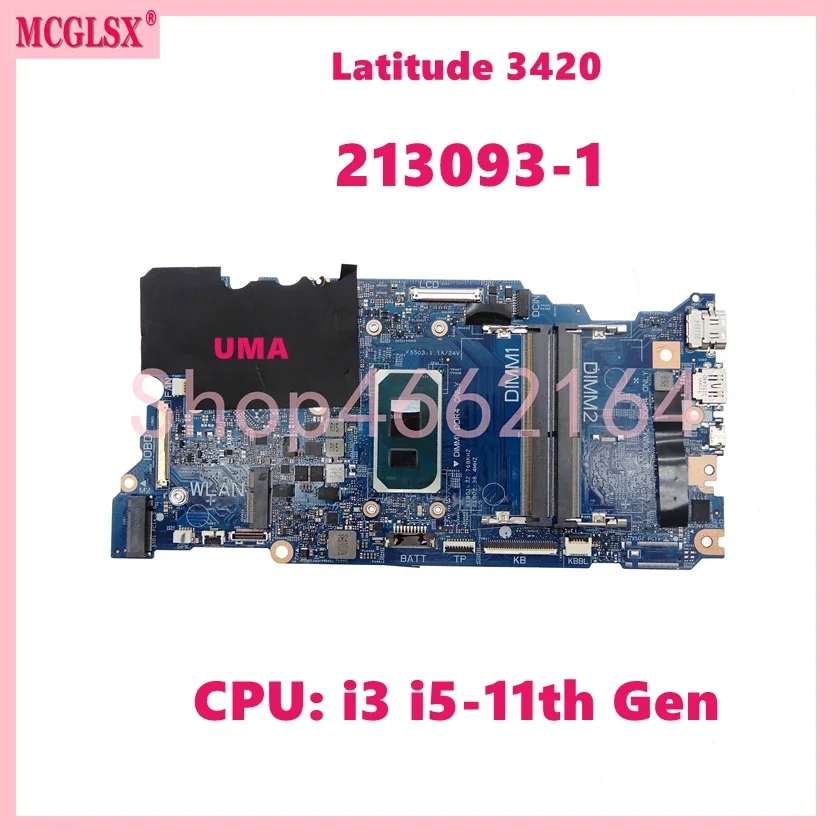 

213093-1 With i3 i5-11th Gen CPU Laptop Motherboard For Dell Latitude 3420 Mainboard CN: 0MKCWX 0JHVK6 0Y4R5T Fully Tested OK