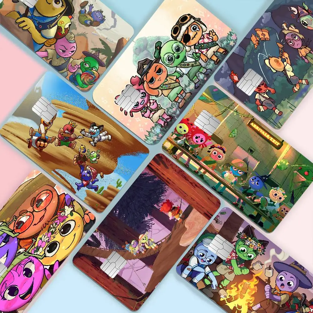 Popular Game Peak Microfiber Anmie Sticker Film Skin Cover for Credit Card Debit Bank Card Front