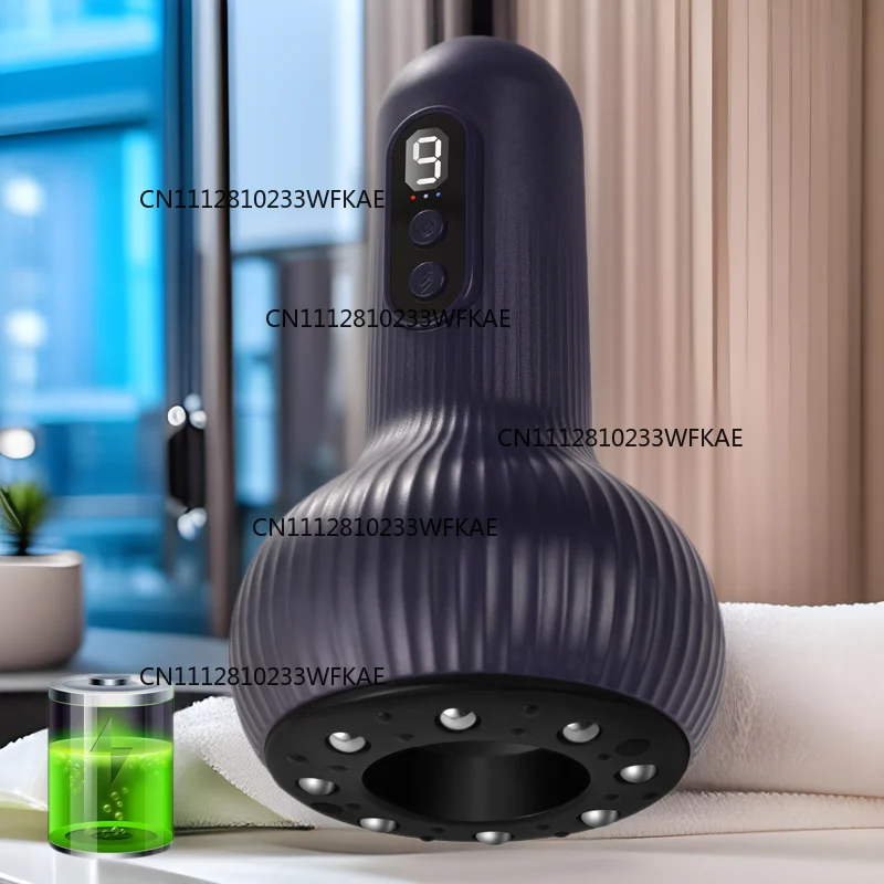 Intelligent whole body dredging hot compress meridian brush can vacuum massager