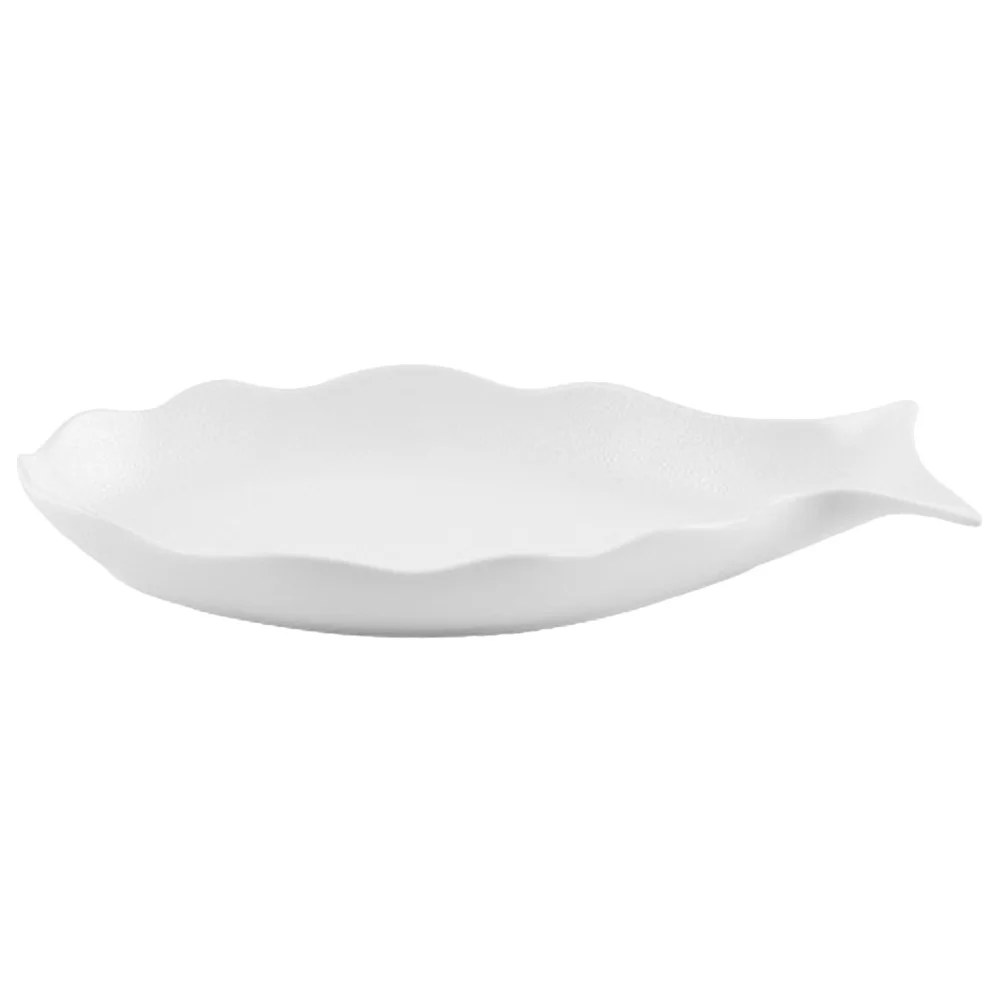 Creative Ceramic Fish Tray Non Scratch Surface Appetizer Bowl for Home Restaurant Use Versatile Serving Plate for Hot Or Cold