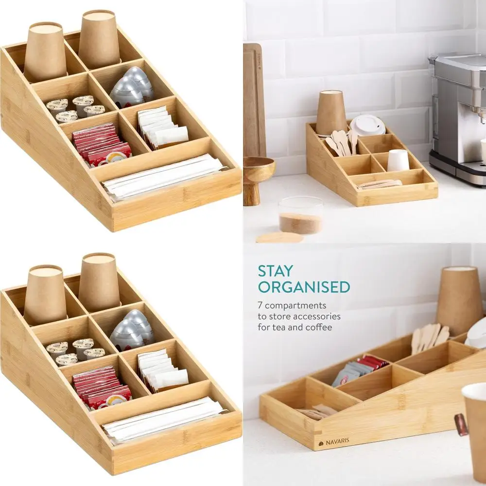 

Органайзер для кофейной станции и столешницы в офисе/кухне на 7 предметов