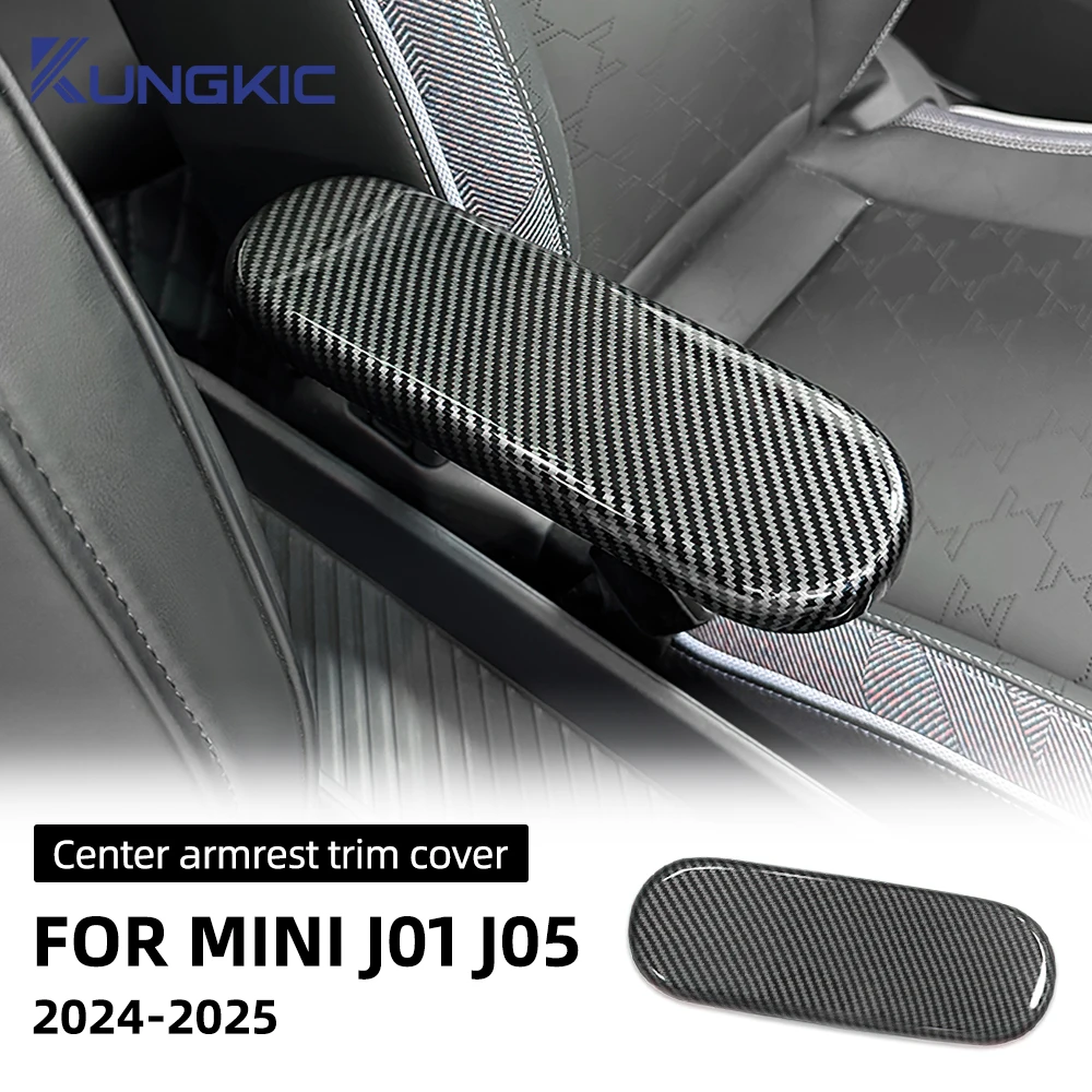 For MINI Cooper E/SE J01 EV Aceman J05 2024 2025 Car Center Console Storage Box Armrest Panel Cover Sticker Interior Accessories