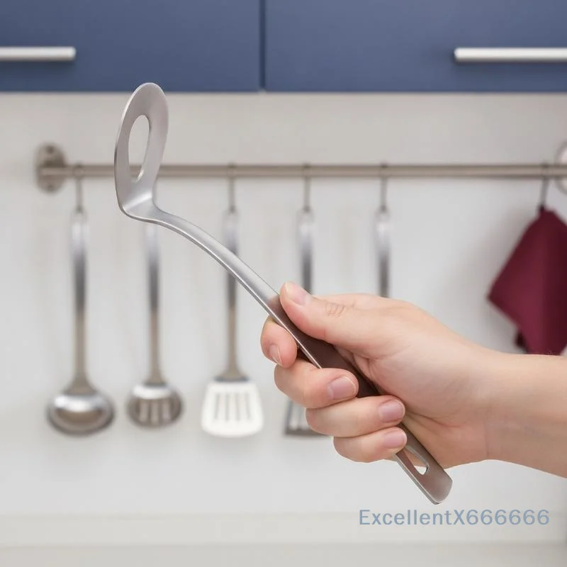 Meatball Maker Spoon Fast Forming Stainless Steel Mold with Elliptical Leak Hole for Home Kitchen Effortless Meatball Making
