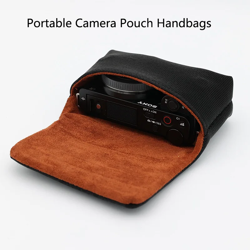 Camera Storage Bag Portable Camera Bag Case Storage Pouch for Sony ZV1 ZVE10 LX10 RX100 Body for Canon G7X III Olympus TG4 TG5