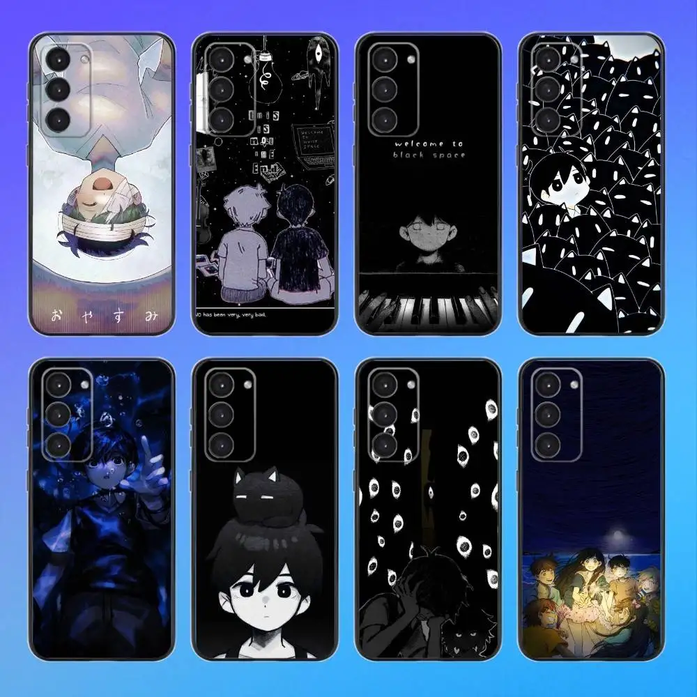 

Omori Game Phone Case For Samsung A73,A72,A71,A70,A53,A52,A51 Black Soft Case