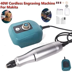 20V Mini Portable Lithium Electric Grinder for Makita 18V-21V Battery 40W Cordless Engraving Machine Speed Adjust Electric Drill