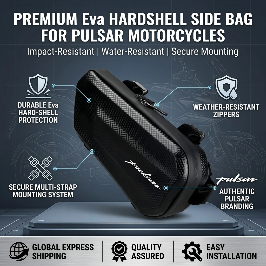 Easy To Clean Large Capacity EVA Motorcycle Saddle Bag Tool Bag With LOGO For Bajaj Pulsar 200 NS/200 RS/200 AS 2015-2024