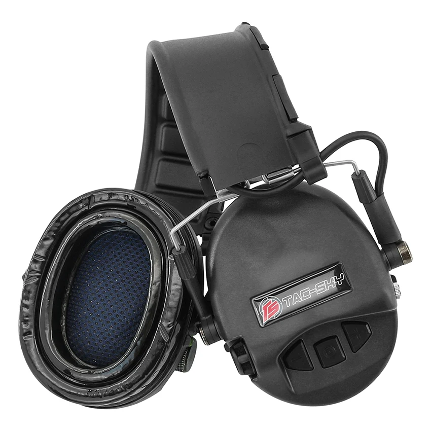 TAC-SKY ativo proteção auditiva fones de ouvido TEAHEADSET tático fone de ouvido redução ruído sordin airsoft tiro caça earmuff