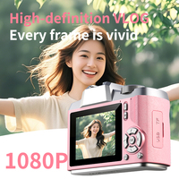 HD 1080P 2.4 Inch Retro Digital Camera Rechargeable Cameras with 18x Zoom Compact Camera 48MP Cameras for Kids Beginner Camera
