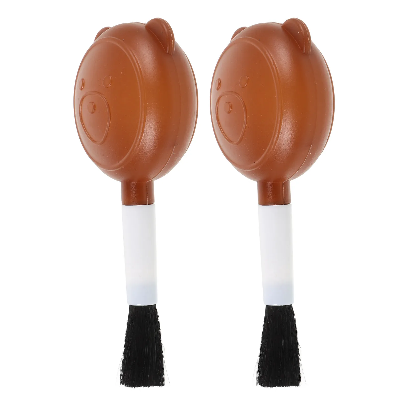 2Pcs Air Blaster Dust Blower Cleaning Tool Small Squeeze Ball Pump Soft Bristle Brush Lens Air Blower Camera Computer Dust