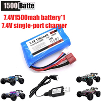 7.4V USB Compatible /7.4V 1500mAh Lithium-ion Battery for SCY-16101-16101pro 1/16 R/C Automotive Accessories