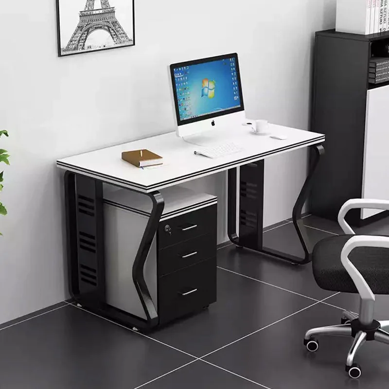 Screen Modern Office Desks Originality Simplicity Wood Staff Computer Office Desk Station Bureau Meuble Working Equipment QF50OD