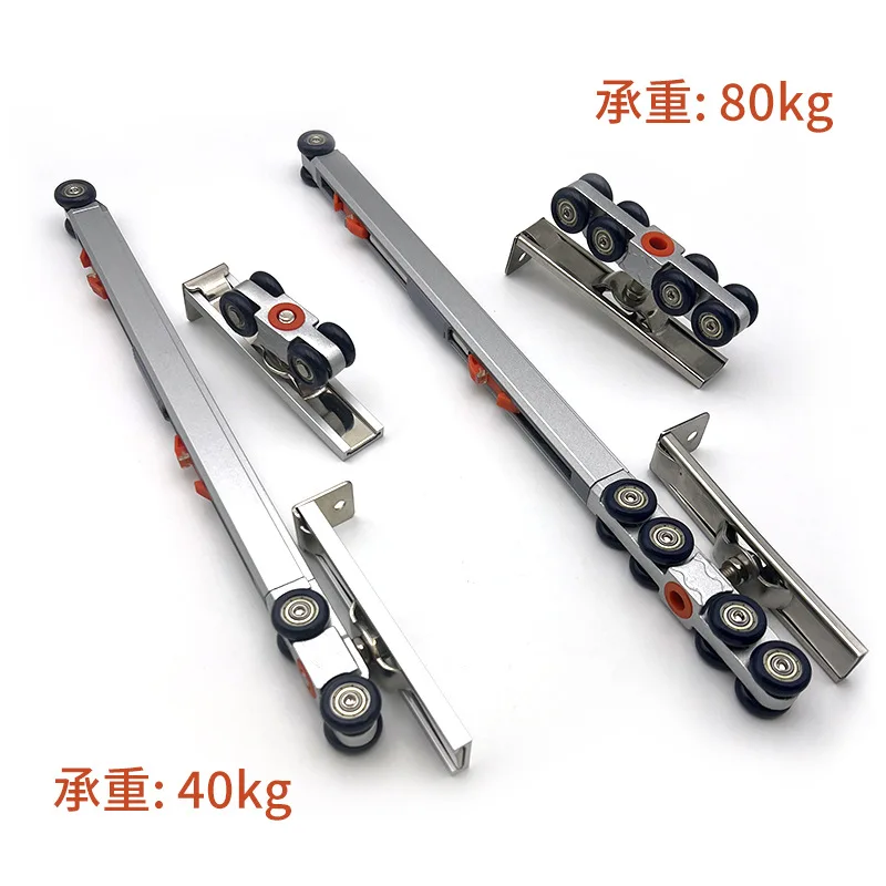 Home improvement door and window hardware accessories two-way buffer hanging wheel, entrance sliding door pulley,