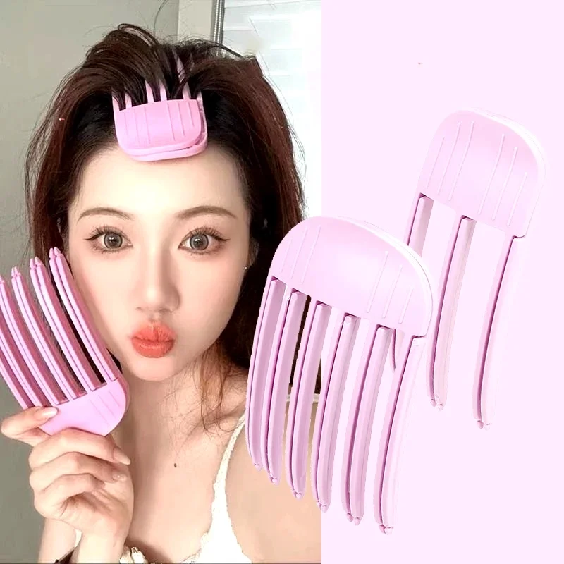 1/2 natural fluffy hairpins non-heat hairpins DIY hair style fluffy tools hair root clips curling fixed shape clips hairpins set