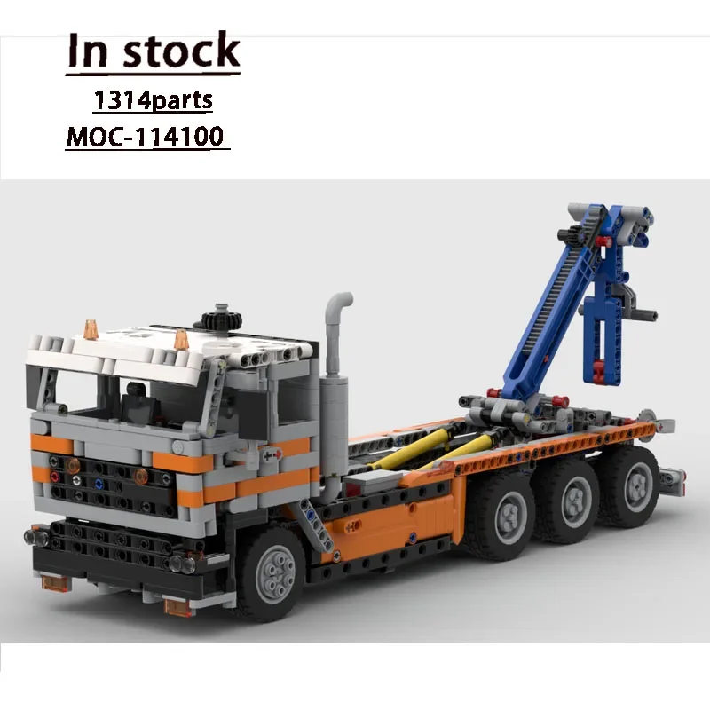 MOC-114100 Nuovo modello di blocco di gru da carico urbana con 1314 pezzi, regalo giocattolo per ragazzi e bambini per compleanno e Natale